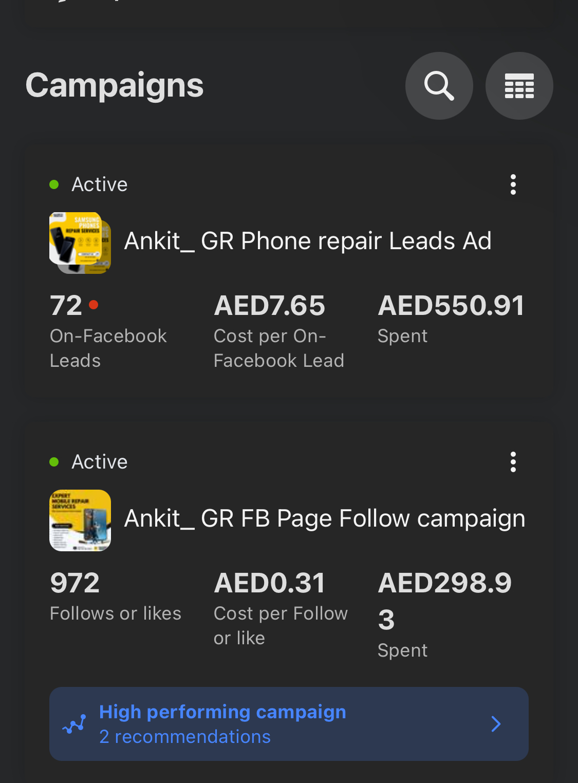 Mobile Repairing Services